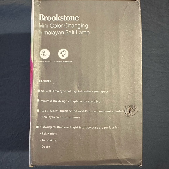 Brookstone Mini Color-Changing Himalayan Salt Lamp - Picture 4 of 5